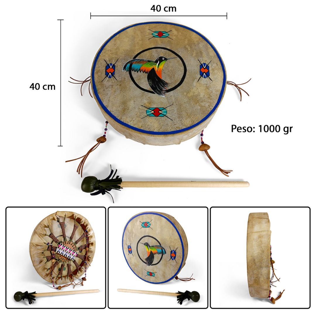 Tambor lakota ceremonial redondo